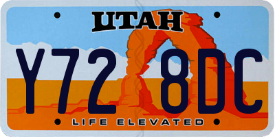 UT license plate Y728DC