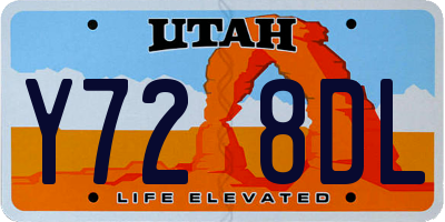 UT license plate Y728DL