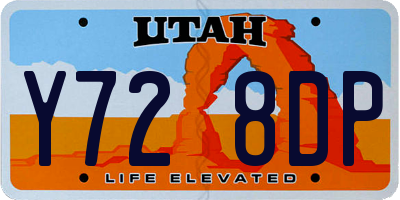 UT license plate Y728DP