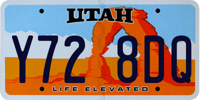 UT license plate Y728DQ