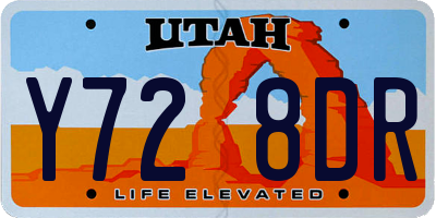 UT license plate Y728DR