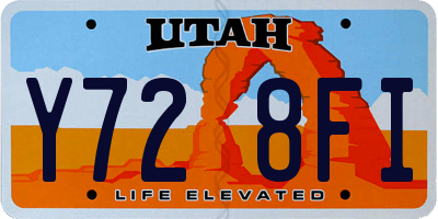 UT license plate Y728FI