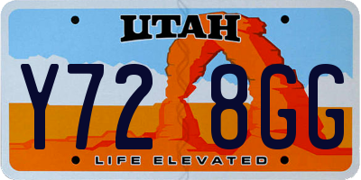 UT license plate Y728GG