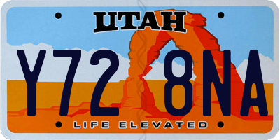 UT license plate Y728NA