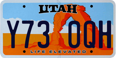 UT license plate Y730QH