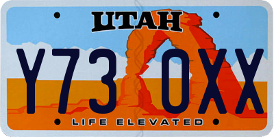 UT license plate Y730XX
