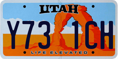 UT license plate Y731CH