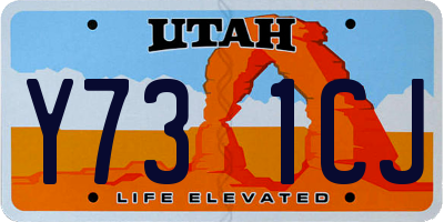 UT license plate Y731CJ
