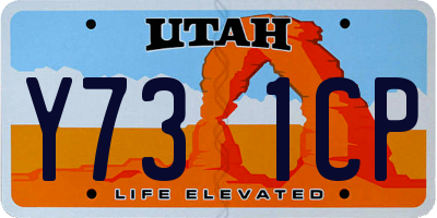 UT license plate Y731CP