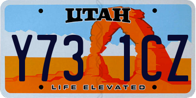 UT license plate Y731CZ