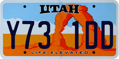UT license plate Y731DD