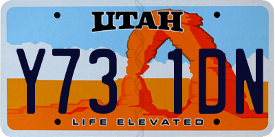 UT license plate Y731DN