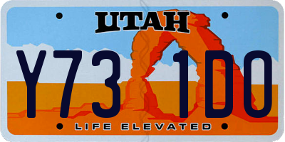 UT license plate Y731DO