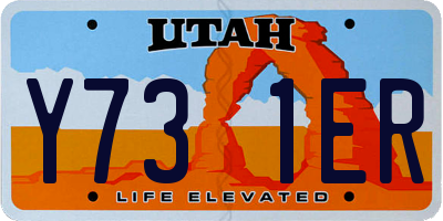 UT license plate Y731ER