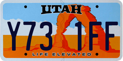 UT license plate Y731FF