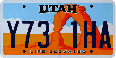 UT license plate Y731HA