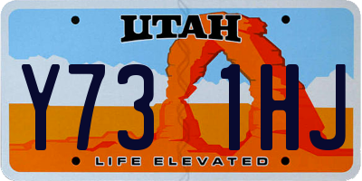 UT license plate Y731HJ