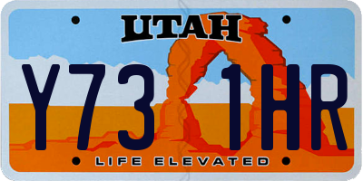 UT license plate Y731HR