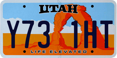 UT license plate Y731HT