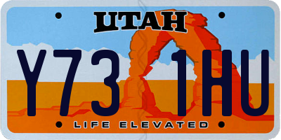 UT license plate Y731HU