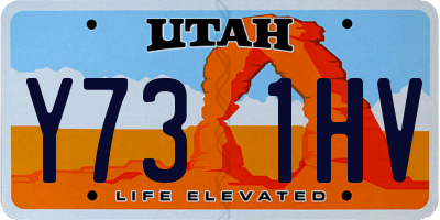 UT license plate Y731HV