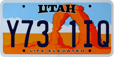 UT license plate Y731IQ