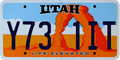 UT license plate Y731IT