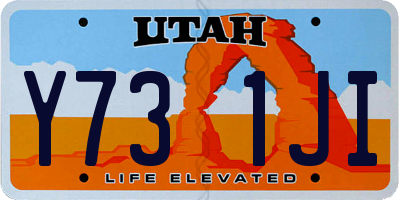 UT license plate Y731JI