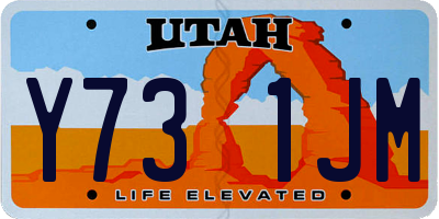 UT license plate Y731JM