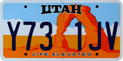UT license plate Y731JV