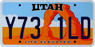 UT license plate Y731LD