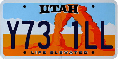 UT license plate Y731LL