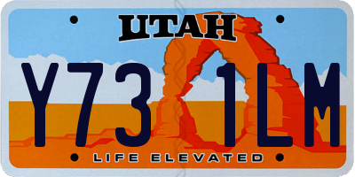 UT license plate Y731LM