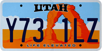 UT license plate Y731LZ
