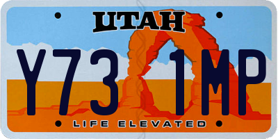 UT license plate Y731MP