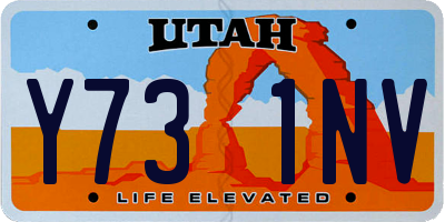 UT license plate Y731NV