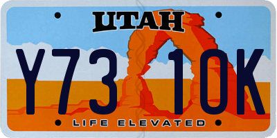 UT license plate Y731OK