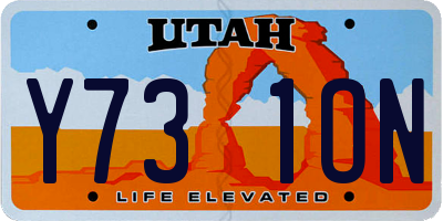 UT license plate Y731ON