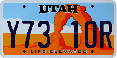 UT license plate Y731OR