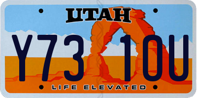 UT license plate Y731OU