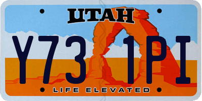 UT license plate Y731PI