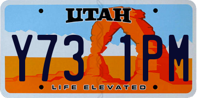 UT license plate Y731PM