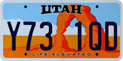 UT license plate Y731QD