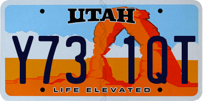 UT license plate Y731QT