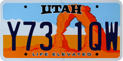 UT license plate Y731QW
