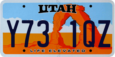 UT license plate Y731QZ