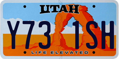 UT license plate Y731SH