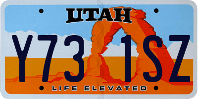 UT license plate Y731SZ