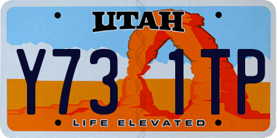 UT license plate Y731TP
