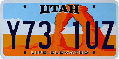 UT license plate Y731UZ